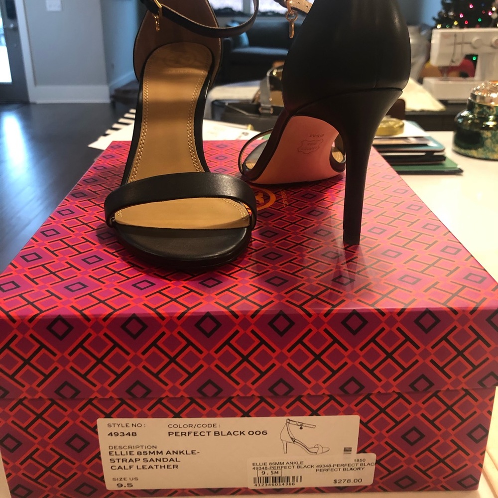 Tory Burch shoes | Black Ellie ankle-strap heel